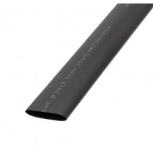 Термоусадка клеевая 24,0 / 8,0 мм, черная (1м)  26-0024  REXANT