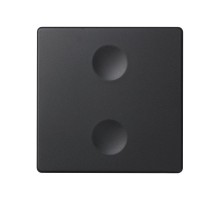 Сенсорный 2-кл выключатель с возможностью индивидуальной маркировки, графит  8000622-038  Simon