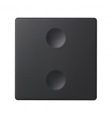 Сенсорный 2-кл выключатель с возможностью индивидуальной маркировки, графит  8000622-038  Simon