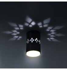 Светильник настенно-потолочный спот OL10 LD GX53 BK черный, подсветка 1 W  Б0050268  ЭРА