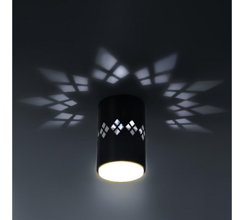 Светильник настенно-потолочный спот OL10 LD GX53 BK черный, подсветка 1 W  Б0050268  ЭРА