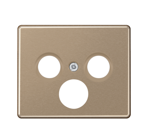 Крышка для телевизионной и спутниковой розетки; золотая бронза  SL561SATGB  Jung