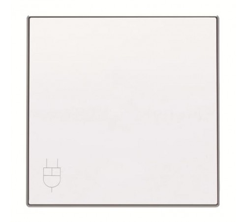Накладка розетки с крыш.,SKY,ал.белый  2CLA858810A1101  ABB