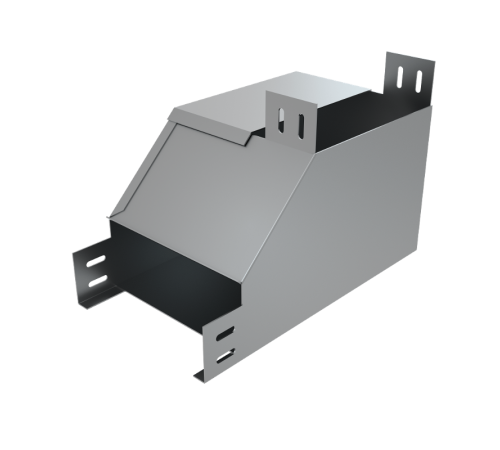 Угол вертикальный внутренний R 50х300 мм с разворотом трассы на 90 град  NLPD90-50-300-R  КМ-профиль