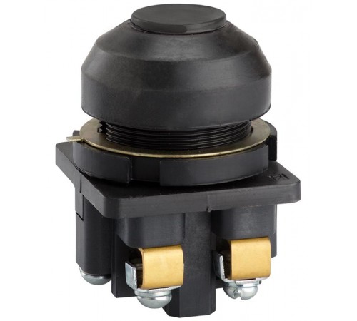 КЕ-081 У2 исп.2, черный, 1з+1р, цилиндр, IP54, 10А, 660В, выключатель кнопочный (ЭТ)  ET502364  Электротехник