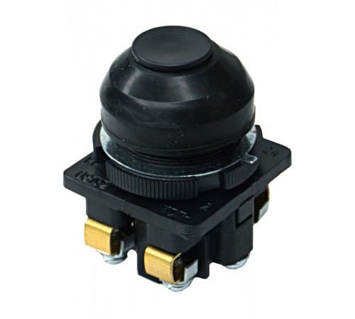 КЕ-081 У2 исп.2, черный, 1з+1р, цилиндр, IP54, 10А, 660В, выключатель кнопочный (ЭТ)  ET502364  Электротехник