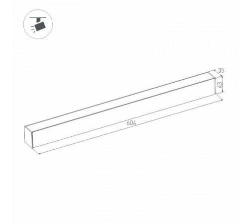 Светильник MAG-FLAT-45-L605-18W Day4000 (WH, 100 deg, 24V)  026953  Arlight