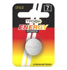 Батарейка литиевая CR1632-1BL (10/240/38400) (часовая)   Б0003647  ТРОФИ