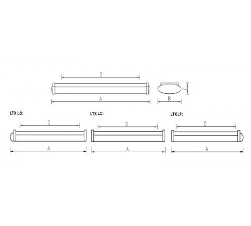 Светильник  светодиодный LTX LED 1200 4000K  1056000060  Световые Технологии