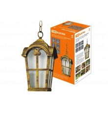 Светильник садово-парковый НСУ Братья Гримм 100Вт ЛН/КЛЛ/LED Е27 IP54 подвес, шагрень/бронза  SQ0330-0095  TDM