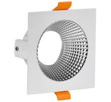 Светильник точечный  4110 встр. поворотн. GU10 белый/хром пласт.  LT-UVB0-4110-GU10-1-K23  IEK