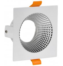 Светильник точечный  4110 встр. поворотн. GU10 белый/хром пласт.  LT-UVB0-4110-GU10-1-K23  IEK