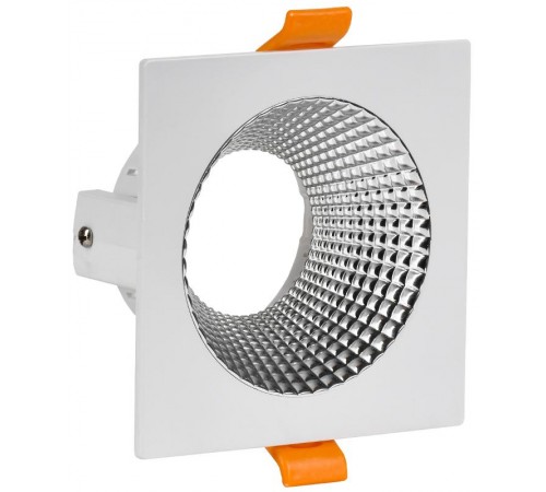 Светильник точечный  4110 встр. поворотн. GU10 белый/хром пласт.  LT-UVB0-4110-GU10-1-K23  IEK