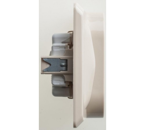 Этюд Кремовый С/У Розетка 2-ая с заземлением без шторок  PC16-007K  SE