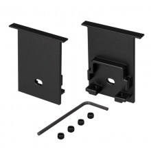 Заглушка SL-COMFORT-3551-F BLACK c отверстием (arlight, Металл)  031786  Arlight