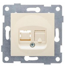 Ugra Розетка телефонная RJ12, одинарная, СУ, беж  С11Т1-003  GUSI Electric