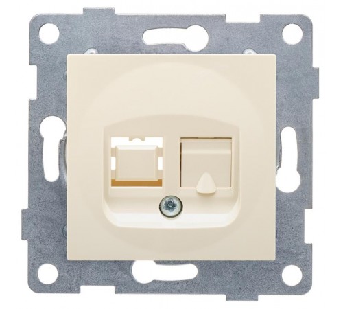 Ugra Розетка компьютерная RJ45, одинарная, СУ, беж  С11К1-003  GUSI Electric