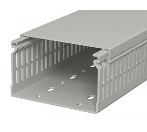Распределительный кабельный канал LK4 N 60x100x2000 мм (ПВХ,серый) (LK4 N 60100)  6178211  OBO Bettermann