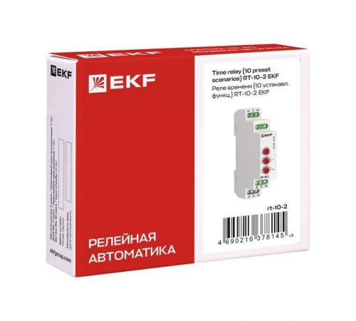 Реле времени (10 устанавл. функц.) RT-10-2 EKF PROxima  rt-10-2  EKF