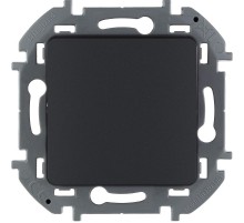 Inspiria Антрацит Переключатель промежуточный винтовые клеммы 1-клавишный С/У без рамки  673683  Legrand