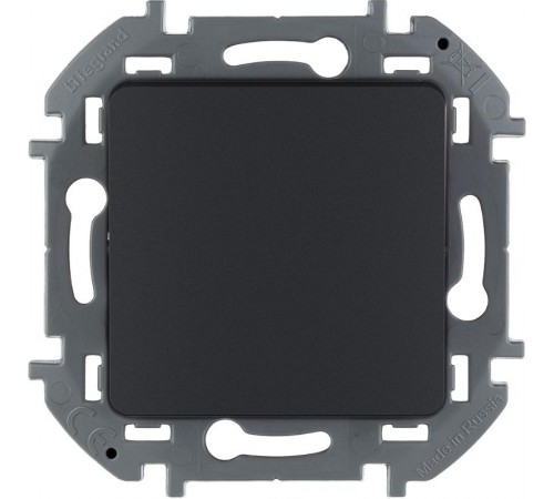 Inspiria Антрацит Переключатель промежуточный винтовые клеммы 1-клавишный С/У без рамки  673683  Legrand