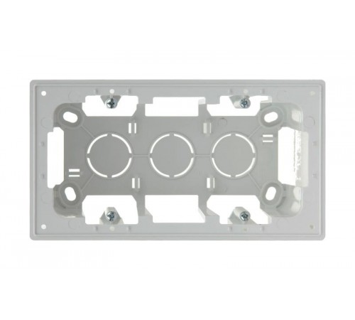 Коробка подъемная на 2 поста для накладного монтажа цвета алюминий S24 Harmonie  2400752-033  Simon