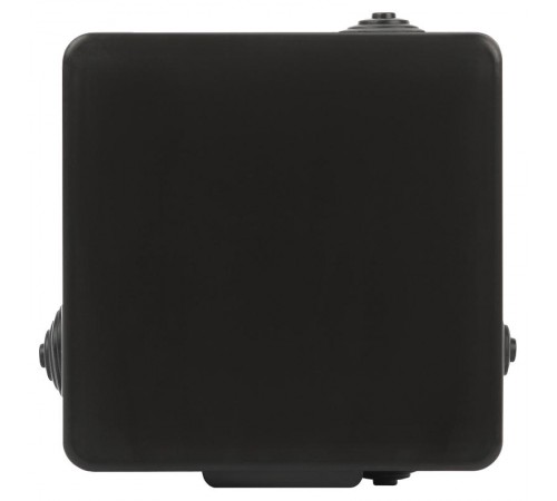Распаячная коробка  KOR-100-100-50-8g-B открытой установки КОР 100х100х50мм черная с гермовводами 8 входов IP54 KOR-100-100-50-8g-B  Б0061777  ЭРА