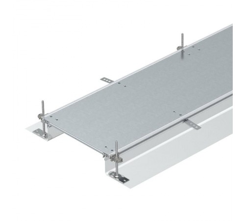 Секция кабельного канала OKA-G глухая, с фиксаторами 2400x400x140 мм (сталь) (OKA-G40040140R)  7424044  OBO Bettermann