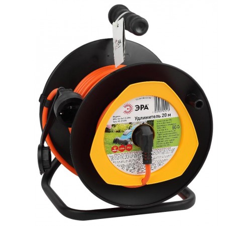 Удлинитель силовой ЭРА RPx-1e-3x1.5-20m на п. катушке c/з 20м 1 гн ПВС 3х1.5  Б0046837  ЭРА