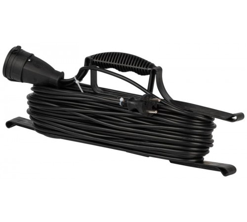 Удлинитель силовой ЭРА GREEN LINE FR-6-30m Greenline на рамке 1 розетка без заземления 30м ПВС 2x0.75мм2   Б0065136  ЭРА