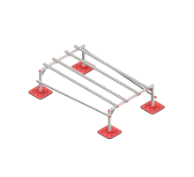 Опорная конструкция для установки оборудования TECHNORAPTOR FOOT 1200х2000 тип 2 HD  KM-TR-F-SSEI-1200-2000-2 HD  КМ - профиль