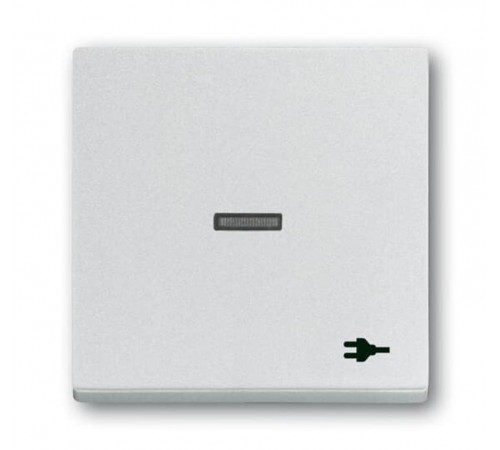 Клавиша для механизма 1-клавишного выключателя, с линзой, c символом ""ВИЛКА"" Future/Axcent/Carat/Династия, серебр. алюм."  2CKA001751A3159  ABB