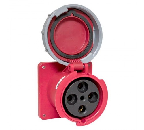 Розетка стационарная внутренняя 3442 3Р+РЕ 125А 380В IP67 EKF PROxima  ps-3442-125-380  EKF