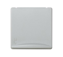 Simon 27 Розетка двухполюсная с/з с откидной крышкой, IP40, с защитными шторками, широкий модуль, S  27490-37  Simon