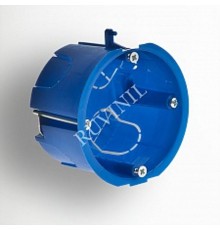 Коробка установочная 65х45 металлические лапки (для полых стен)  10172  Рувинил