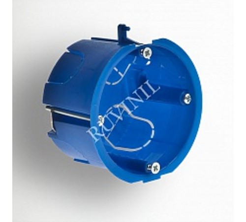 Коробка установочная 65х45 металлические лапки (для полых стен)  10172  Рувинил