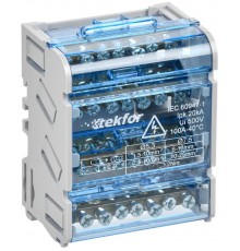 TEKFOR Шины на DIN-рейку (кросс-модуль) ШНК 4х7 3L+PEN  TF-DN10-4-07-100  IEK