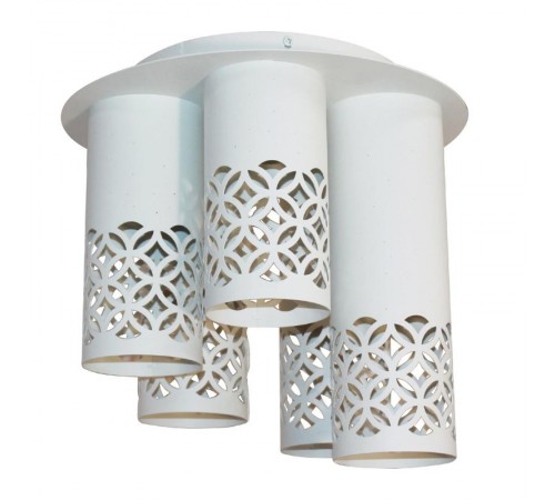 Светильник "Касабланка" 151 бел. муар НПБ 01-5х60-157 Е27  1005404803  Элетех