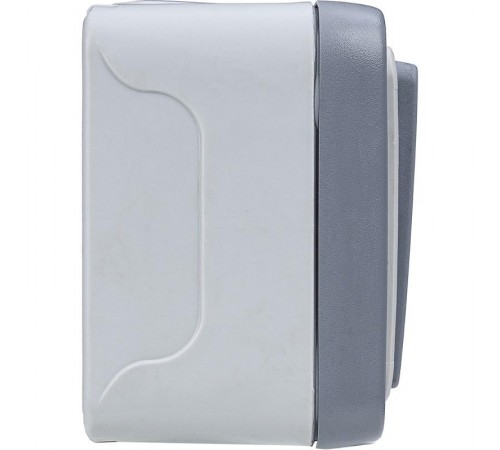 Plexo Серый Выключатель/Переключатель 2-клавишный наружный монтаж 10А (в сборе) IP55  069715  Legrand