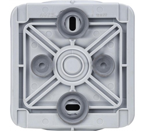 Plexo Серый Выключатель/Переключатель 2-клавишный наружный монтаж 10А (в сборе) IP55  069715  Legrand