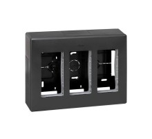 Simon CIMA 500 Бокс на 3 модуля 500CIMA, наружный монтаж, 167х59х223мм, графит  51000003-038  Simon