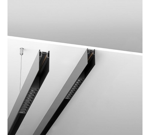 Шинопровод для низковольтных трековых светильников, черный, 1м накладной/подвесной, CABM1000  41959  FERON