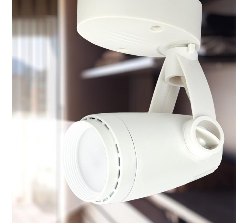 Светильник трековый OL5 GU10 WH накладной, белый  Б0044271  ЭРА