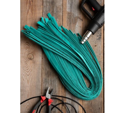 Термоусаживаемая трубка ТУТ нг 10/5 зеленая EKF PROxima  tut-10-j-1m  EKF