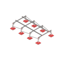 Опорная конструкция для установки оборудования TECHNORAPTOR FOOT 1500х3000 тип 2  KM-TR-F-SSEI-1500-3000-2  КМ - профиль