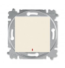 ABB Levit Слоновая кость / белый Переключатель 1-кл. с подсветкой контрольная  3559H-A25445 17W  2CHH592545A6017  ABB