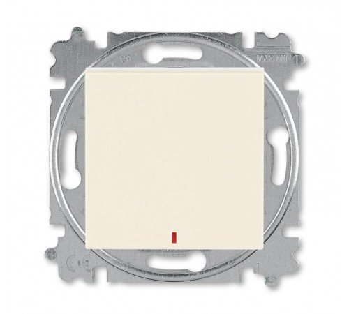 ABB Levit Слоновая кость / белый Переключатель 1-кл. с подсветкой контрольная  3559H-A25445 17W  2CHH592545A6017  ABB