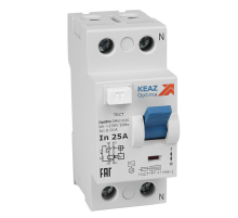 Устройство защитного отключения (УЗО) без защиты от сверхтоков OptiDin DМ63-24100-AС-УХЛ4 (2P, 100, 300mA) (КЭАЗ  254198  КЭАЗ