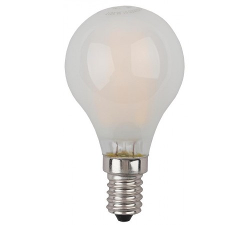 Лампа светодиодная F-LED P45-7W-840-E14 frost (филамент, шар мат., 7Вт, нейтр, E14)  Б0027957  ЭРА
