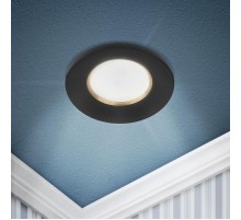 Светильник встраиваемый алюминиевый  KL107 BK/GD MR16 GU5.3 черный золото  Б0061097  ЭРА